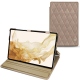 Housse cuir Samsung Galaxy Tab S8 - Taupe vintage - Couture