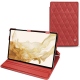 Samsung Galaxy Tab S8 leather case - Cerise vintage - Couture