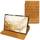 Housse cuir Samsung Galaxy Tab S8 - Or Maïa - Couture