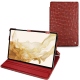 Samsung Galaxy Tab S8 leather case - Autruche ciliegia