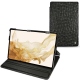 Lederschutzhülle Samsung Galaxy Tab S8 - Autruche nero