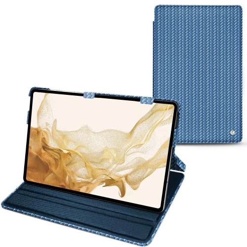 Estojo em pele para Samsung Galaxy Tab S8Abaca ishia ( Pantone #395775 ) 