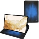 Samsung Galaxy Tab S8 leather case - Bleu Patine