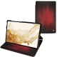 Housse cuir Samsung Galaxy Tab S8 - Rouge Patine
