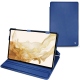 Samsung Galaxy Tab S8 leather case - Bleu Océan PU