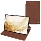 Samsung Galaxy Tab S8 leather case - Marron délicat