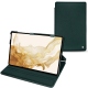 Samsung Galaxy Tab S8 leather case - Vert séduisant