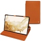 Samsung Galaxy Tab S8 leather case - Orange vibrant