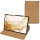 Samsung Galaxy Tab S8 leather case - Beige Veggie