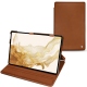 Samsung Galaxy Tab S8 leather case - Marron Veggie