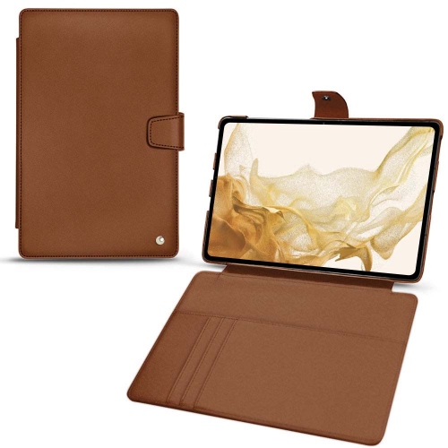 Ledertasche für Galaxy Tab S8Marron ( Nappa - Pantone #8B4720 ) 
