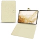 Housse cuir Samsung Galaxy Tab S8 - Ivoire ( Sleek P C12 - White ) 
