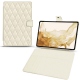 Custodia in pelle Samsung Galaxy Tab S8 - Blanc - Couture ( Bologna - White ) 