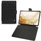 Samsung Galaxy Tab S8 leather case - Ebène - Couture ( Sleek P C12 - Black ) 