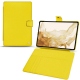 Samsung Galaxy Tab S8 leather case - Jaune fluo