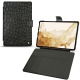 Housse cuir Samsung Galaxy Tab S8 - Autruche nero