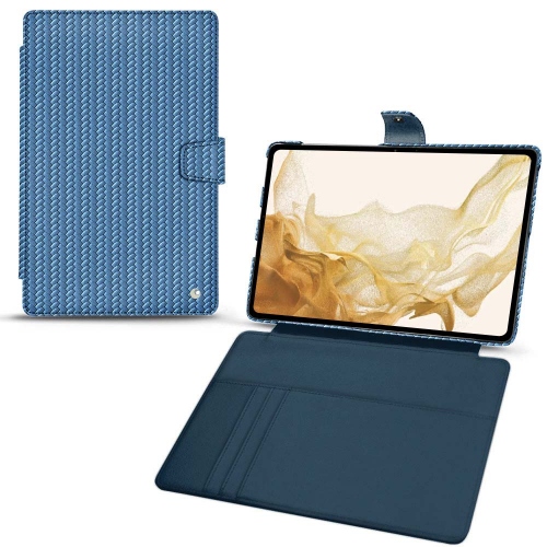 Custodia in pelle per Galaxy Tab S8Abaca ishia ( Pantone #395775 ) 