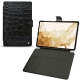 Lederschutzhülle Samsung Galaxy Tab S8 - Crocodile nero