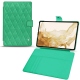 Samsung Galaxy Tab S8 leather case - Menthe vintage - Couture