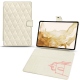 Samsung Galaxy Tab S8 leather case - Blanc escumo - Couture