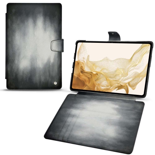 Leather case for Galaxy Tab S8Gris Patine