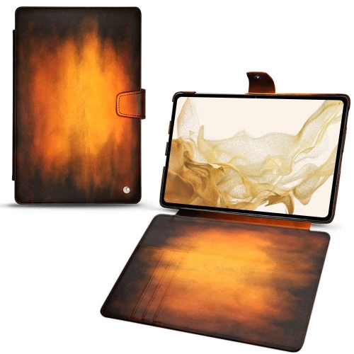 Galaxy Tab S8用レザーケースFauve Patine