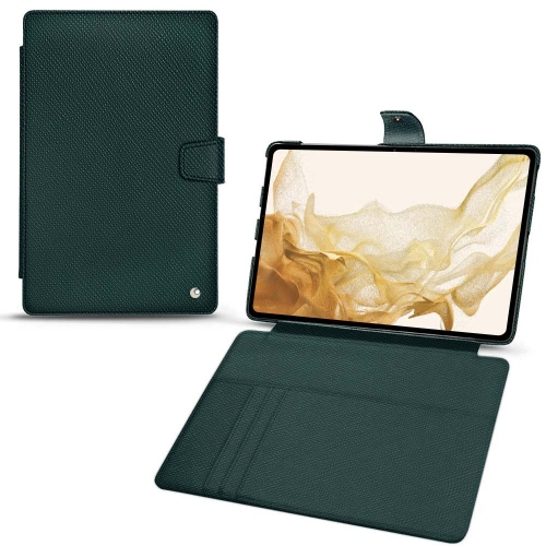 Galaxy Tab S8的皮套Vert séduisant ( Pantone #1d3c34 ) 