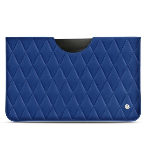 Estojo em pele para Samsung Galaxy Tab S8Bleu océan - Couture ( Nappa - Pantone #15458a) 