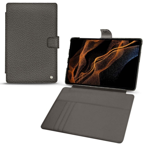  Samsung Galaxy Tab S8+ 가죽 커버 및 책장Anthracite ( Pantone #41403c ) 