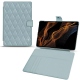 Samsung Galaxy Tab S8+ leather case - Bleu ciel - Couture ( Nappa - Pantone 277C ) 