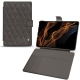 Samsung Galaxy Tab S8+ leather case - Anthracite - Couture ( Pantone 424C ) 