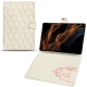 Samsung Galaxy Tab S8+ leather case - Blanc escumo - Couture
