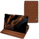 Housse cuir Samsung Galaxy Tab S8+ - Marron - Couture ( Nappa - Pantone 1615C ) 