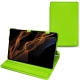 Samsung Galaxy Tab S8+ leather case - Vert fluo