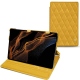 Samsung Galaxy Tab S8+ leather case - Jaune soulèu - Couture