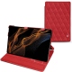 Samsung Galaxy Tab S8+ leather case - Rouge troupelenc - Couture