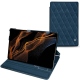 Samsung Galaxy Tab S8+ leather case - Blu mediterran - Couture