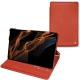 Samsung Galaxy Tab S8+ leather case - Arange clouquié