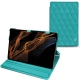 硬质真皮保护套 Samsung Galaxy Tab S8+ - Bleu fluo - Couture