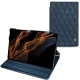 Samsung Galaxy Tab S8+ leather case - Jean vintage - Couture