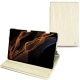 Samsung Galaxy Tab S8+ leather case - Crocodile milk