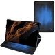 Samsung Galaxy Tab S8+ leather case - Bleu Patine