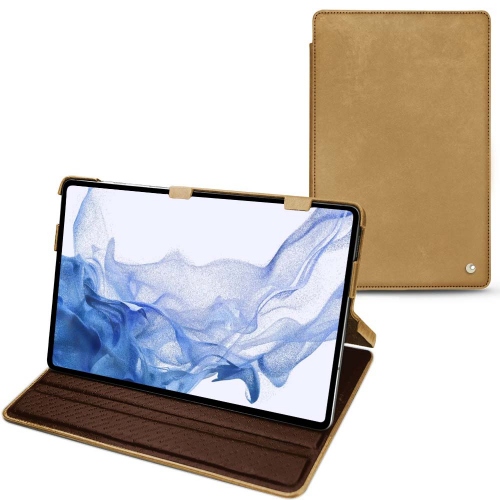 Solides Gehäuse für Galaxy Tab S8 UltraSable vintage ( Pantone #9b7340 ) 