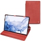 Housse cuir Samsung Galaxy Tab S8 Ultra - Cerise vintage ( Pantone 185C ) 