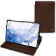 Samsung Galaxy Tab S8 Ultra leather case - Châtaigne ( Pantone 476C ) 