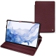 Housse cuir Samsung Galaxy Tab S8 Ultra - Lie de vin ( Pantone 5115C ) 