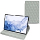 Capa em pele Samsung Galaxy Tab S8 Ultra - Gris - Couture ( Nappa - Pantone W428C ) 