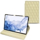 Samsung Galaxy Tab S8 Ultra leather case - Beige - Couture ( Nappa - Pantone 7502C ) 