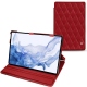 Samsung Galaxy Tab S8 Ultra leather case - Rouge - Couture ( Nappa - Pantone 199C ) 