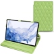 Custodia in pelle Samsung Galaxy Tab S8 Ultra - Vert olive - Couture ( Nappa - Pantone 578U ) 